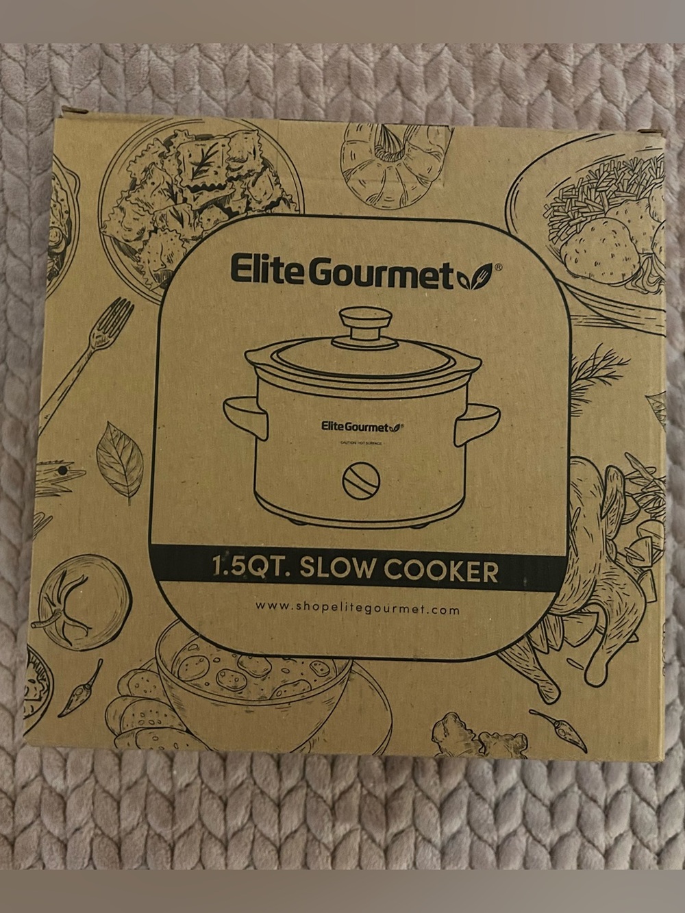 New Elite Gourmet 1.5Qt. Mini Slow Cooker CROCKPOT Stainless / Black Crock
